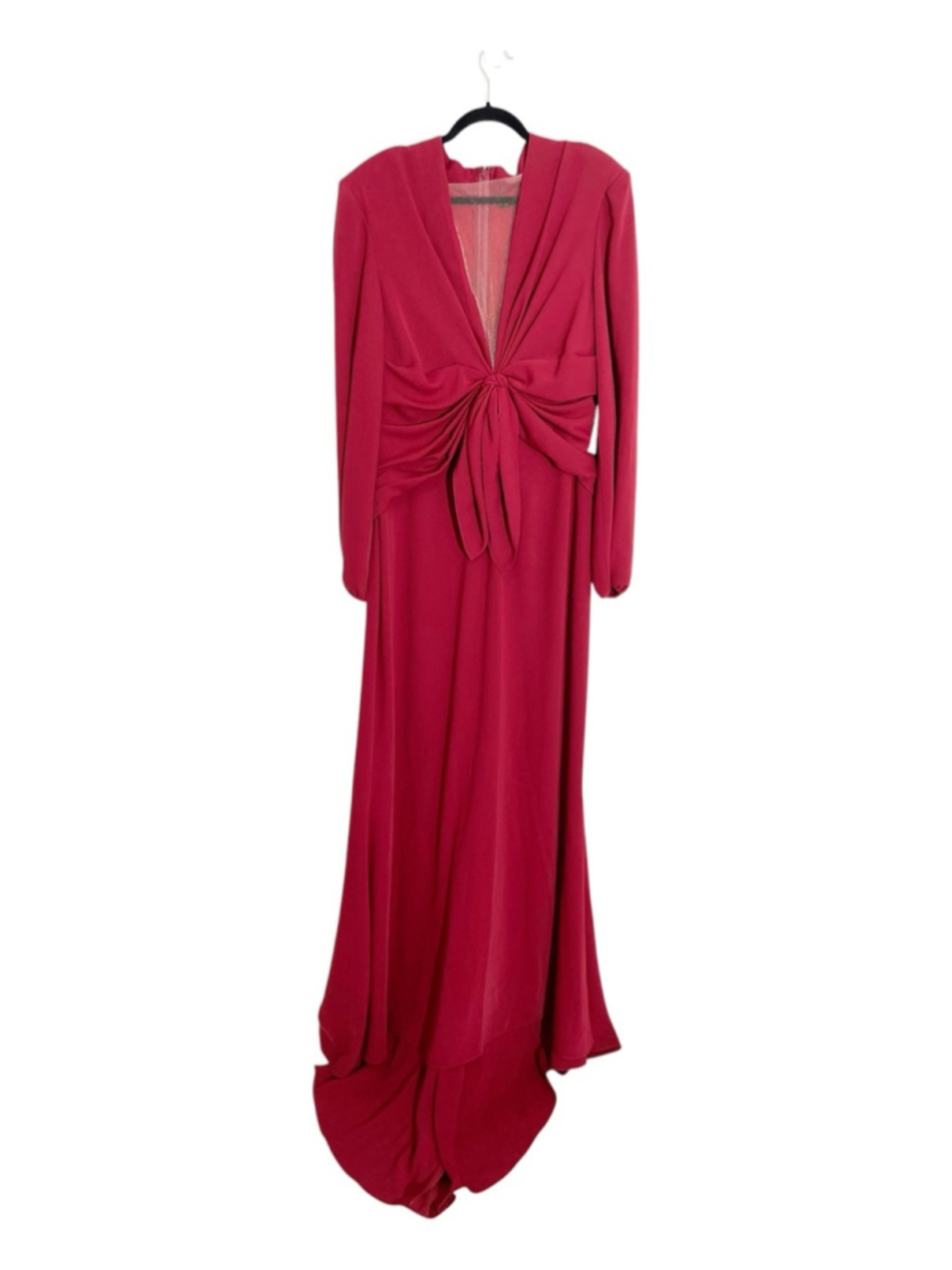 NWT Reem Acra Long Sleeve Deep V Neckline Burgundy Size 20